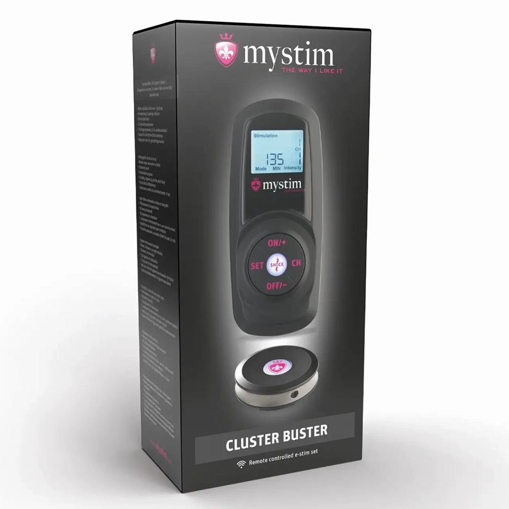 Mystim Cluster Buster Wireless Remote Control E-Stim Set