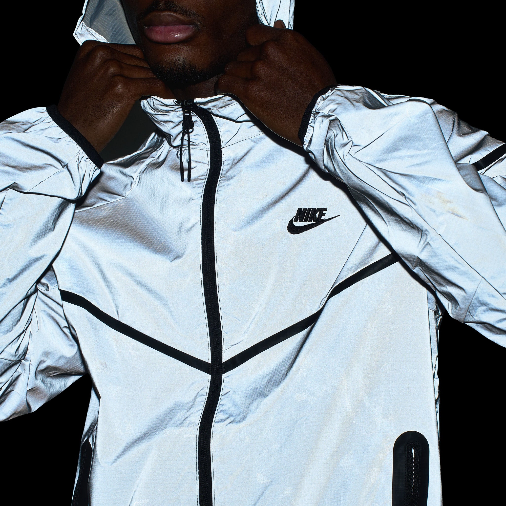 Nike Sportswear Tech Woven Jacket Reflect Silver/ Black