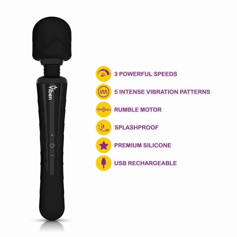 Obsession - Black - Intense Wand Massager