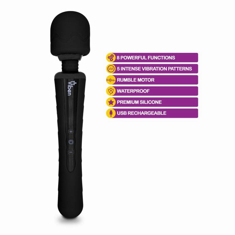 Obsession - Black - Intense Wand Massager