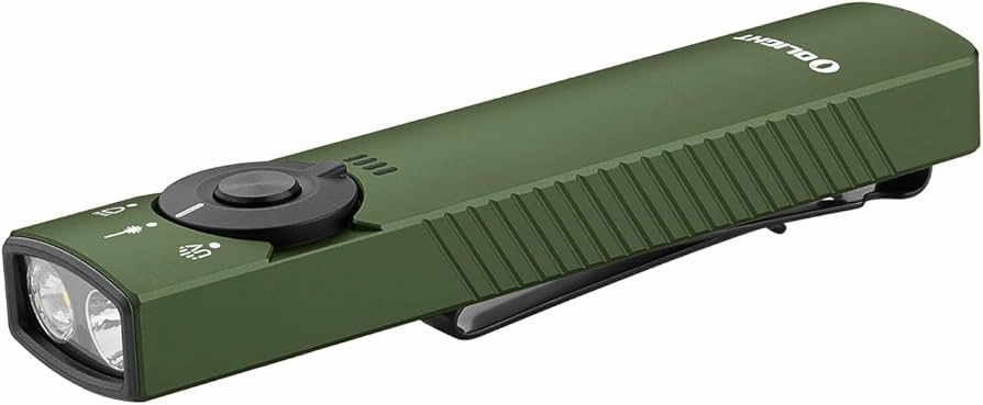 OLIGHT ARKFELDPRO - Olight Arkfeld Pro Flat EDC Flashlight with UV Light & Green Laser
