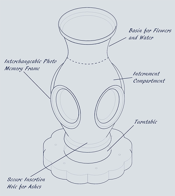 Patriot Flower Vase Urn
