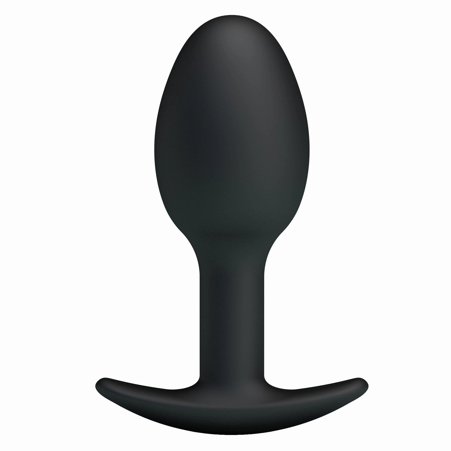 Pretty Love - Heavy Balls Silicone Butt Plug (Black)