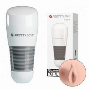 Pretty Love - Kitty Stroker Masturbator (Beige)