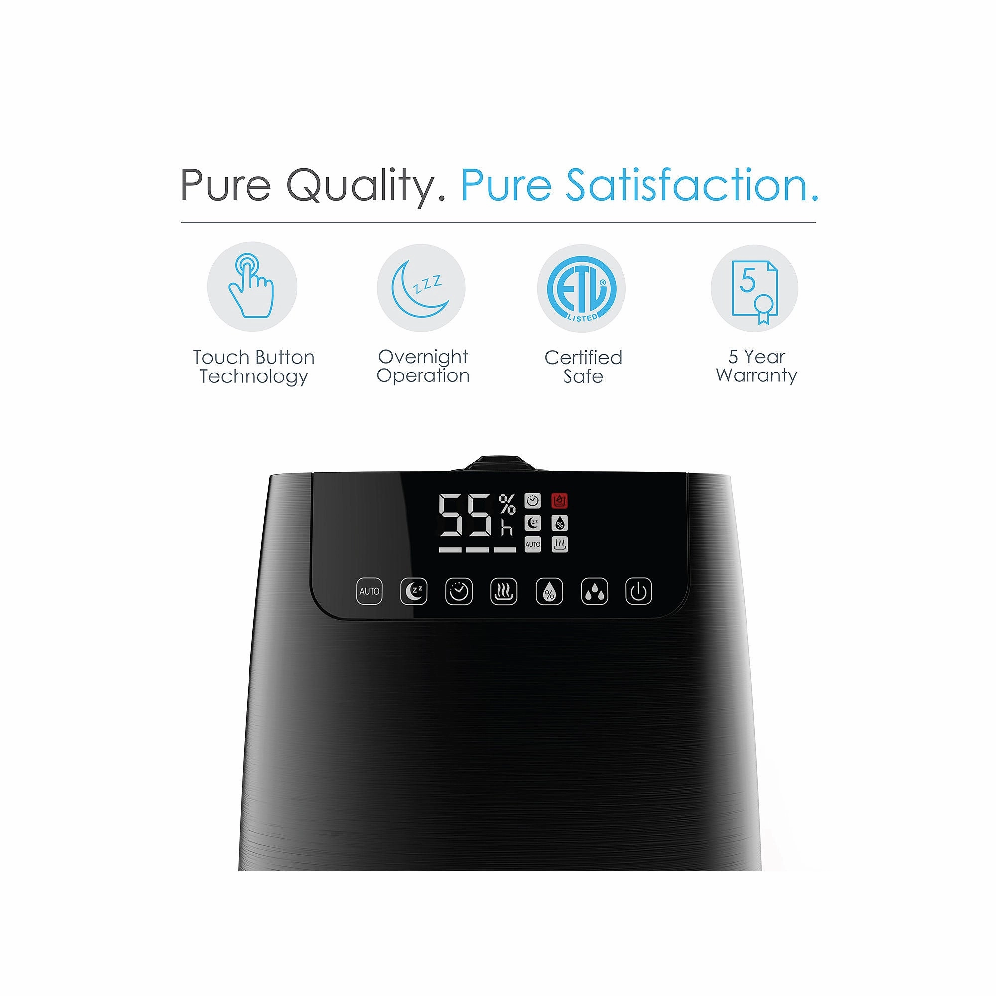 Pure Enrichment PEHUMPRO HumeXL Pro Warm and Cool Mist Humidifier
