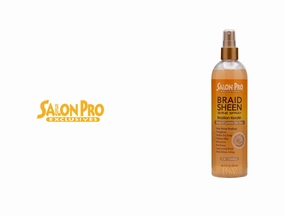 SALONN PRO EXCLSIVES BRAID SHEEN SHINE SPRAY BRAZILIAN KERATIN 12oz