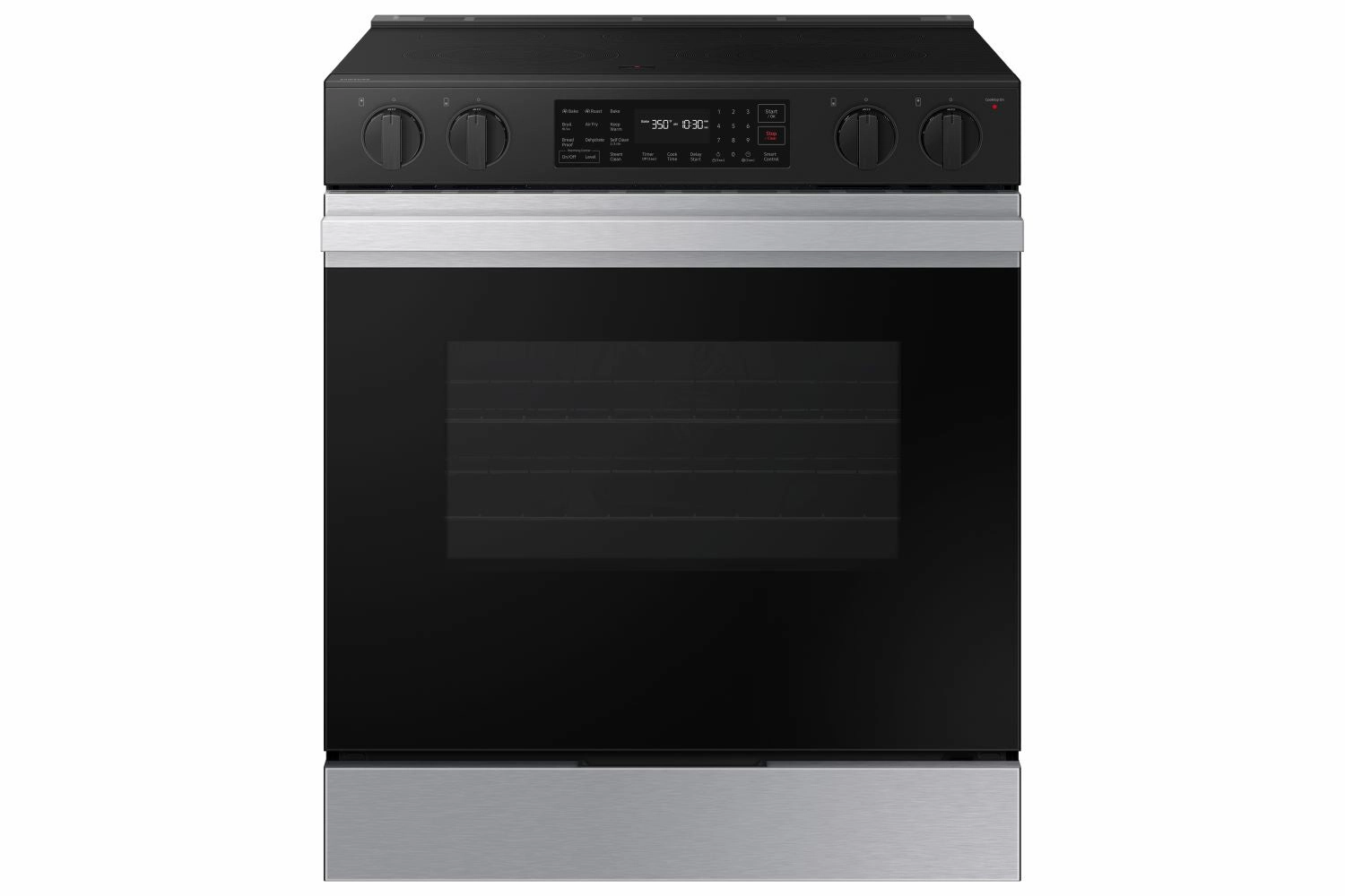 Samsung BESPOKE Stainless Steel 30" Fan Convection Slide in Range (6.3cu.ft.) - NSE6DG8300SRAC