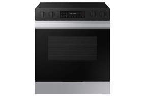 Samsung BESPOKE Stainless Steel 30" Fan Convection Slide in Range (6.3cu.ft.) - NSE6DG8300SRAC