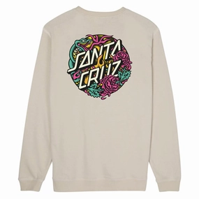 Santa Cruz Dressen Rose Two Crew - Light Grey
