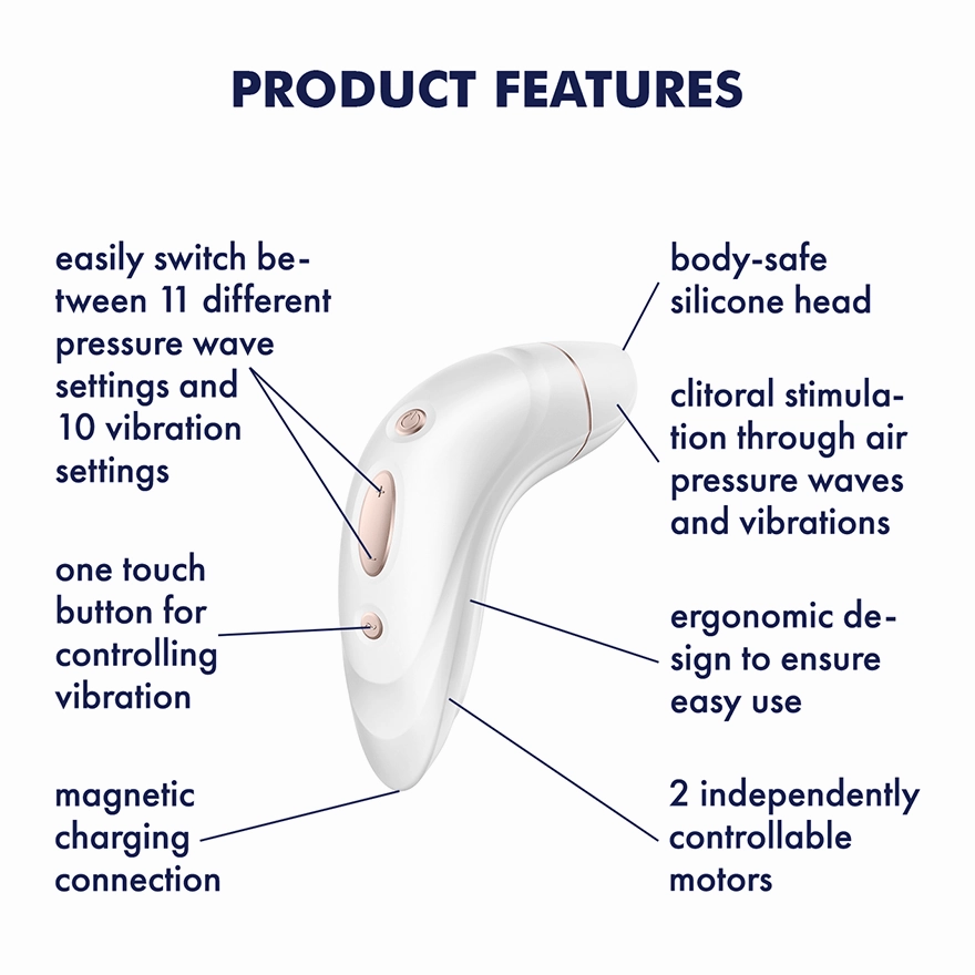 Satisfyer - Pro 1  Air Pulse Clitoral Air Stimulator (White)