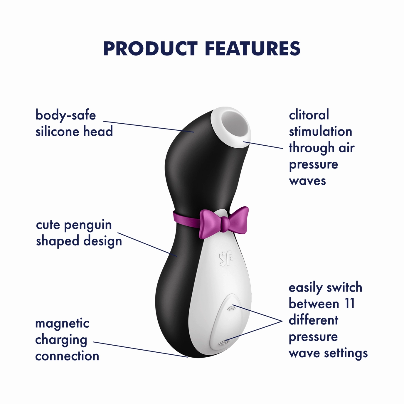 Satisfyer - Pro Penguin Air Pulse Rechargeable Clitoral Air Stimulator