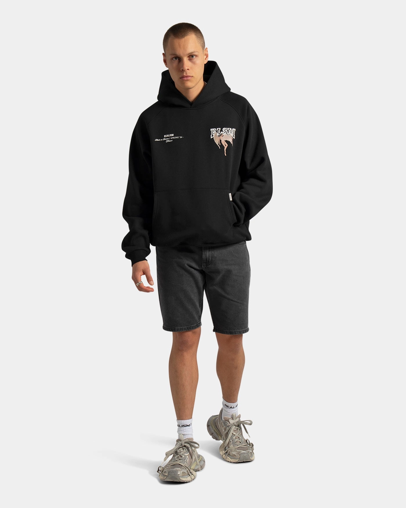 SSS REALISM GUARDIAN HOODIE BLACK