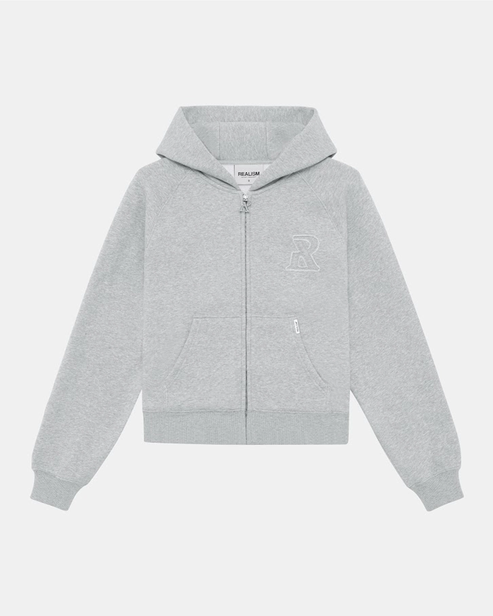 SSS REALISM LEGACY ZIP HOODIE GREY MARLE