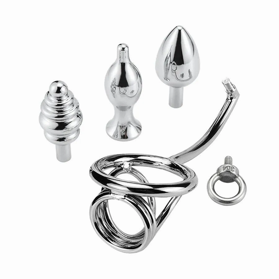 Stainless Steel Combination Male Anal Hook