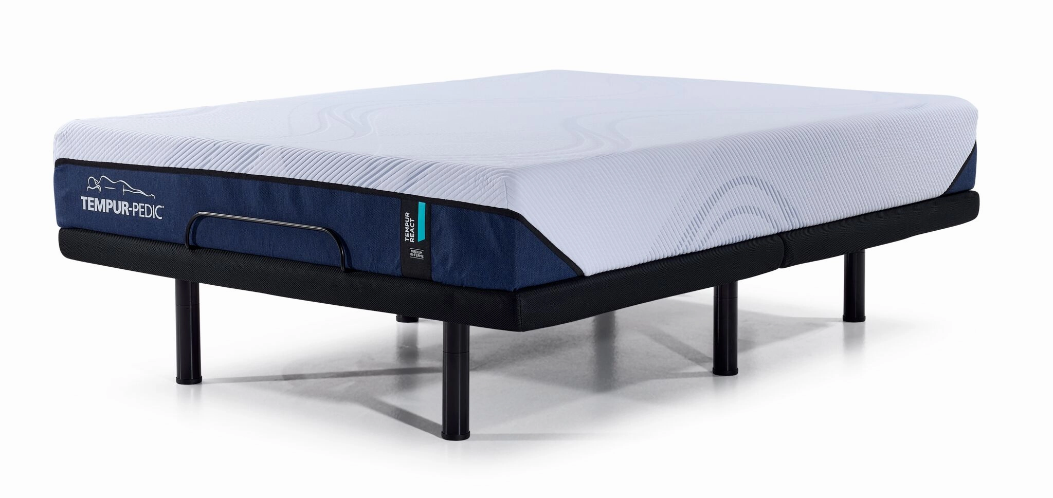 Tempur-Pedic React 2.0 Medium 10" Full Mattress and L2 Motion Pro Adjustable Base