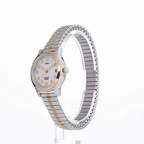 Timex Women's Essex Avenue Watch, Two-Tone Stainless Steel Expansion Band