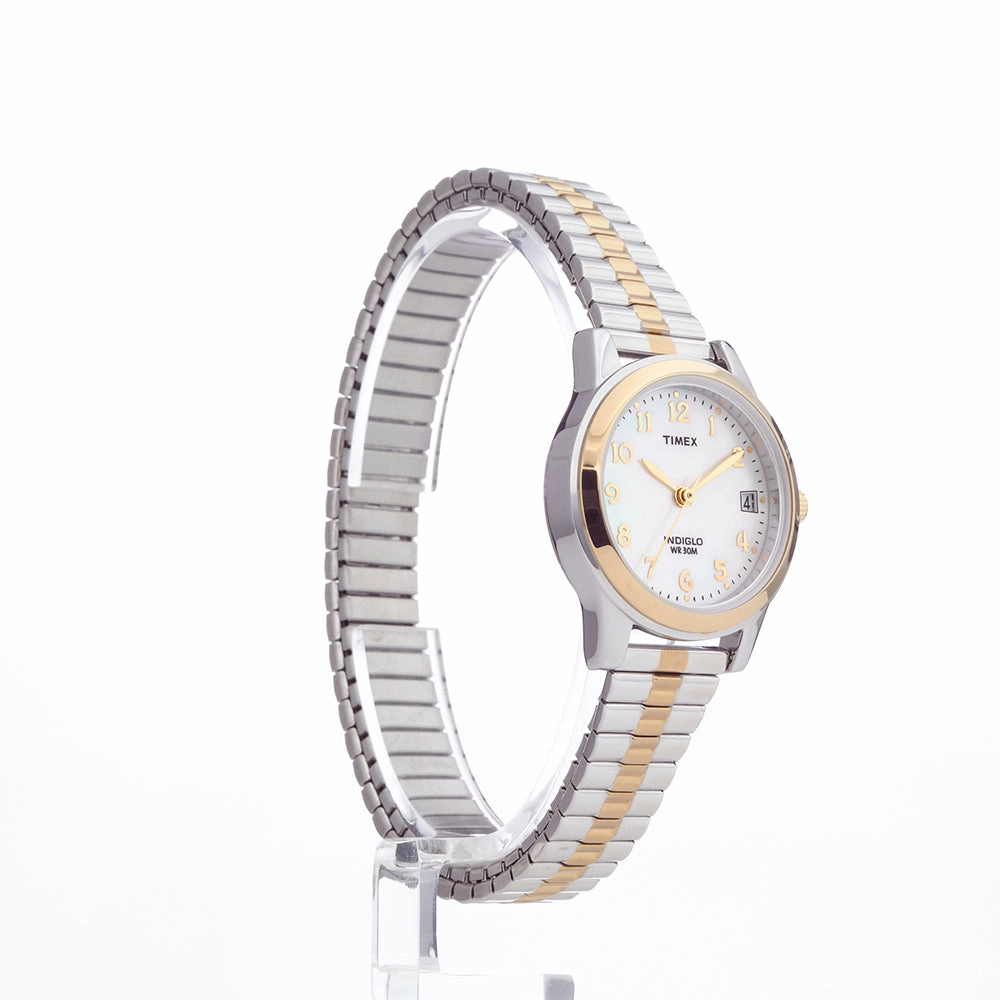 Timex Women's Essex Avenue Watch, Two-Tone Stainless Steel Expansion Band