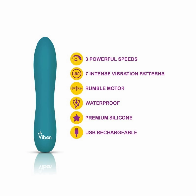 Vivacious - Intense 10-Fuction Bullet - Ocean