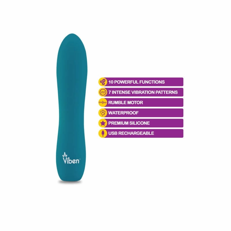Vivacious - Intense 10-Fuction Bullet - Ocean