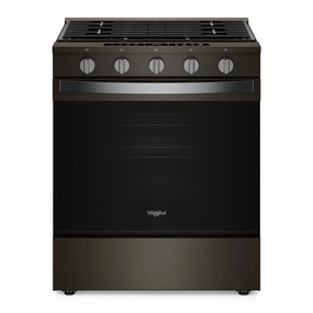 Whirlpool Black-on-Stainless Slide-In Gas Range (5 Cu.Ft.)- WSGS7530RV