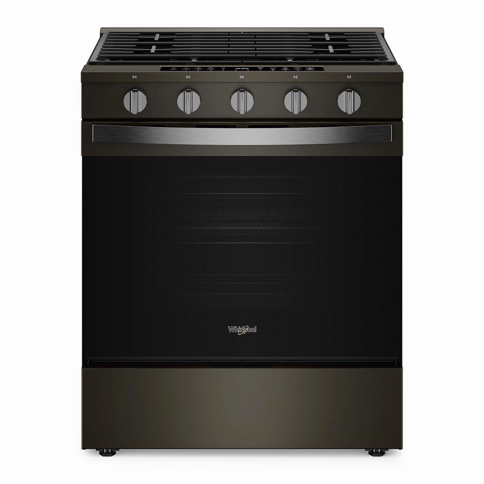 Whirlpool Black-on-Stainless Slide-In Gas Range (5 Cu.Ft.)- WSGS7530RV