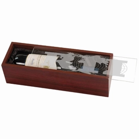 Wine Box with Clear Acrylic Lid - LZR