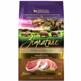 Zignature Pork Formula Dry Dog Food, 4lb